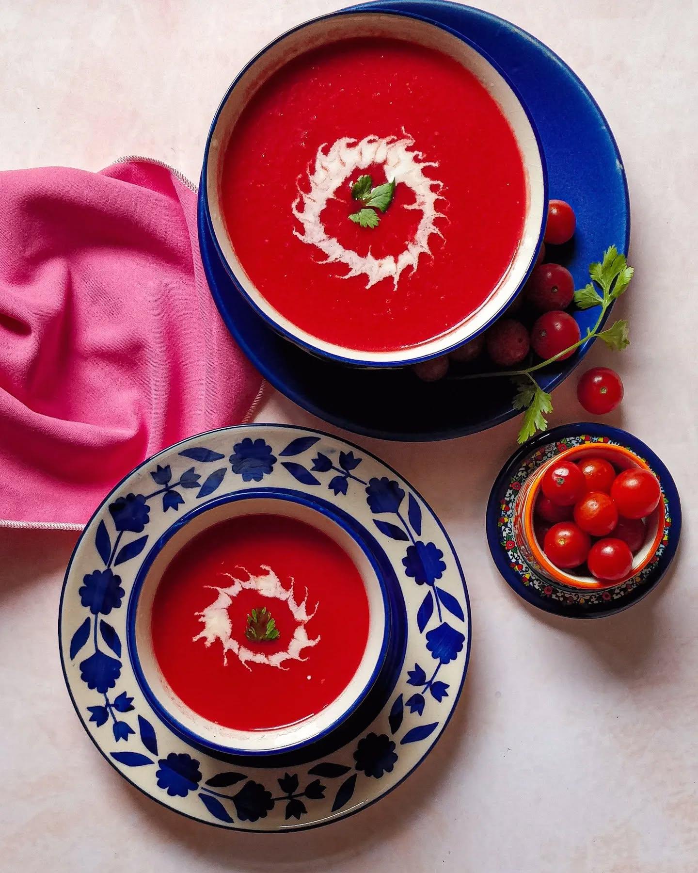 Tomato, Beetroot and Carrot Soup