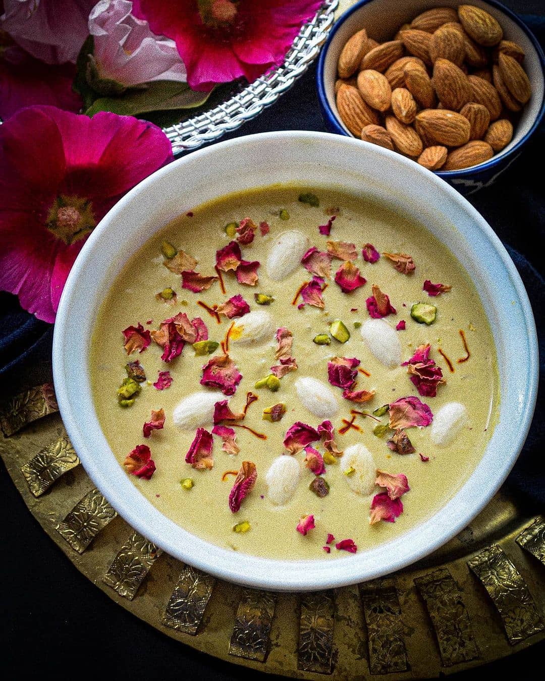 Saffron Almond Rice Pudding