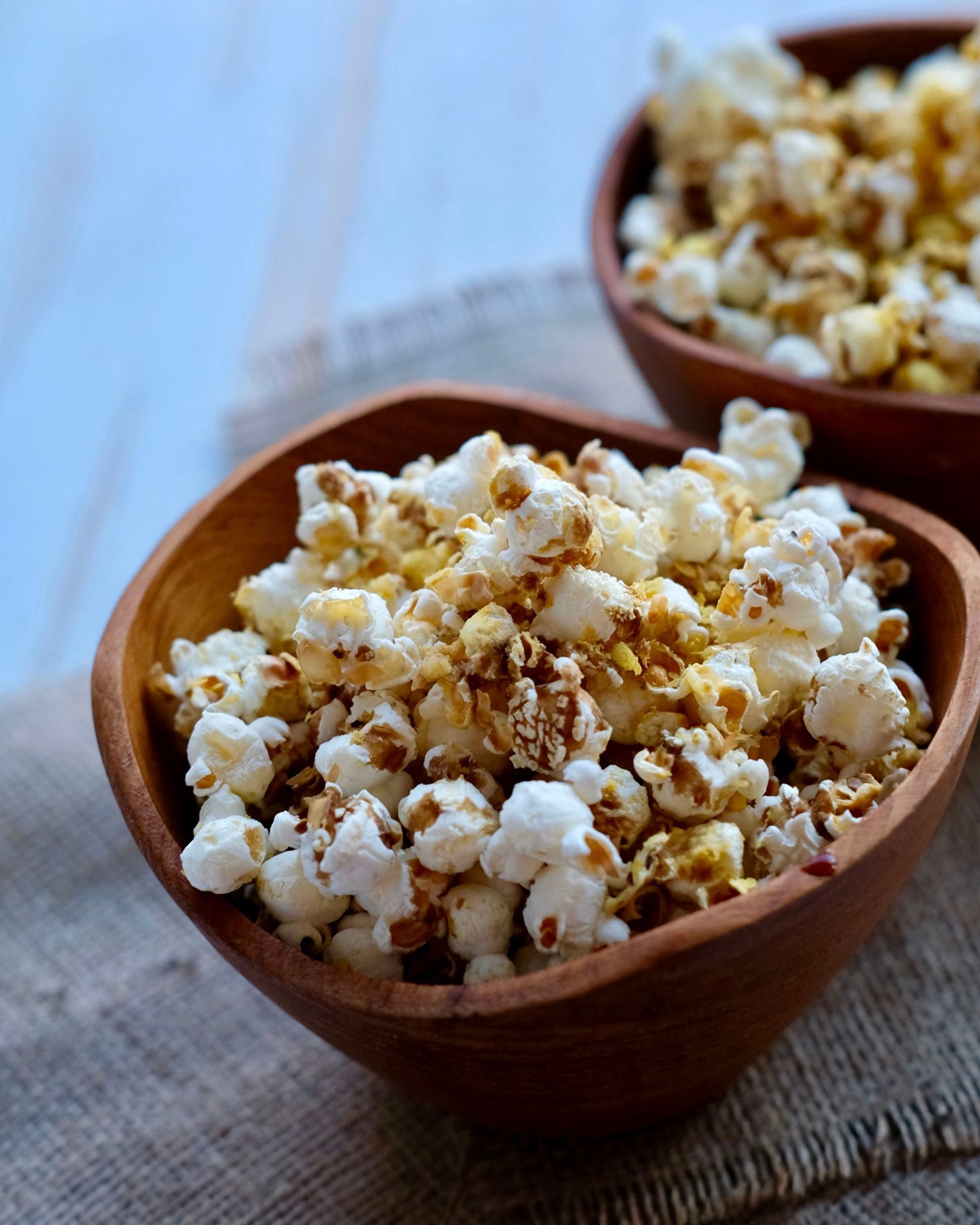 Oil-Free Air-Popped Popcorn Variations