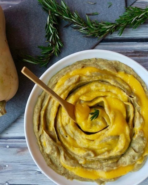 Sweet Potato Butternut Squash Swirl