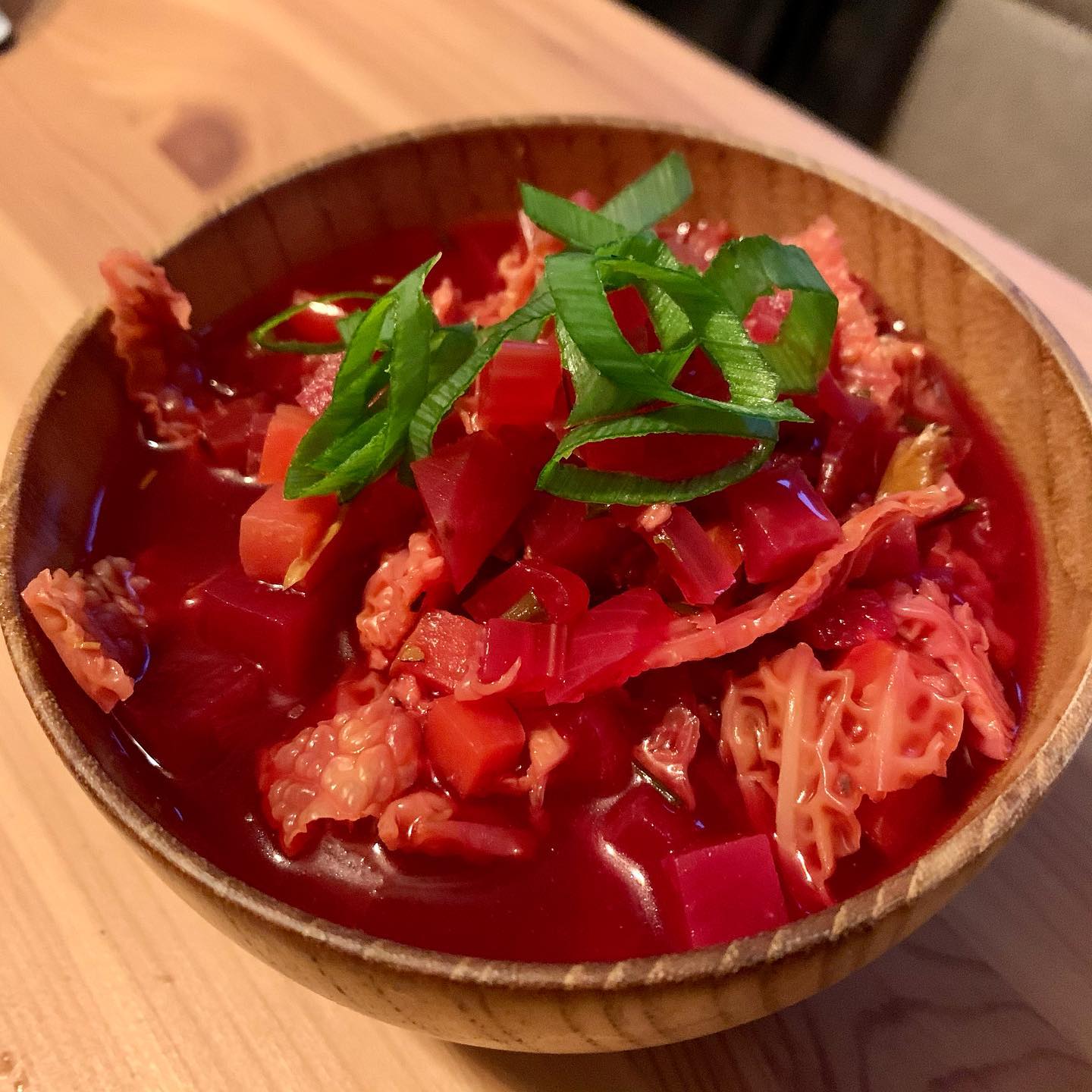 Red Beet and Cabbage Borscht