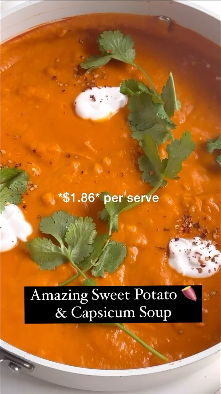 Spicy Sweet Potato and Capsicum Soup