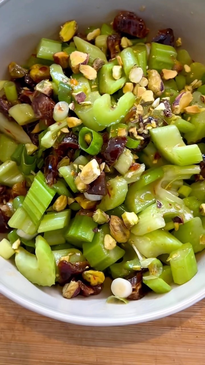 Amazing Celery Salad with Dates