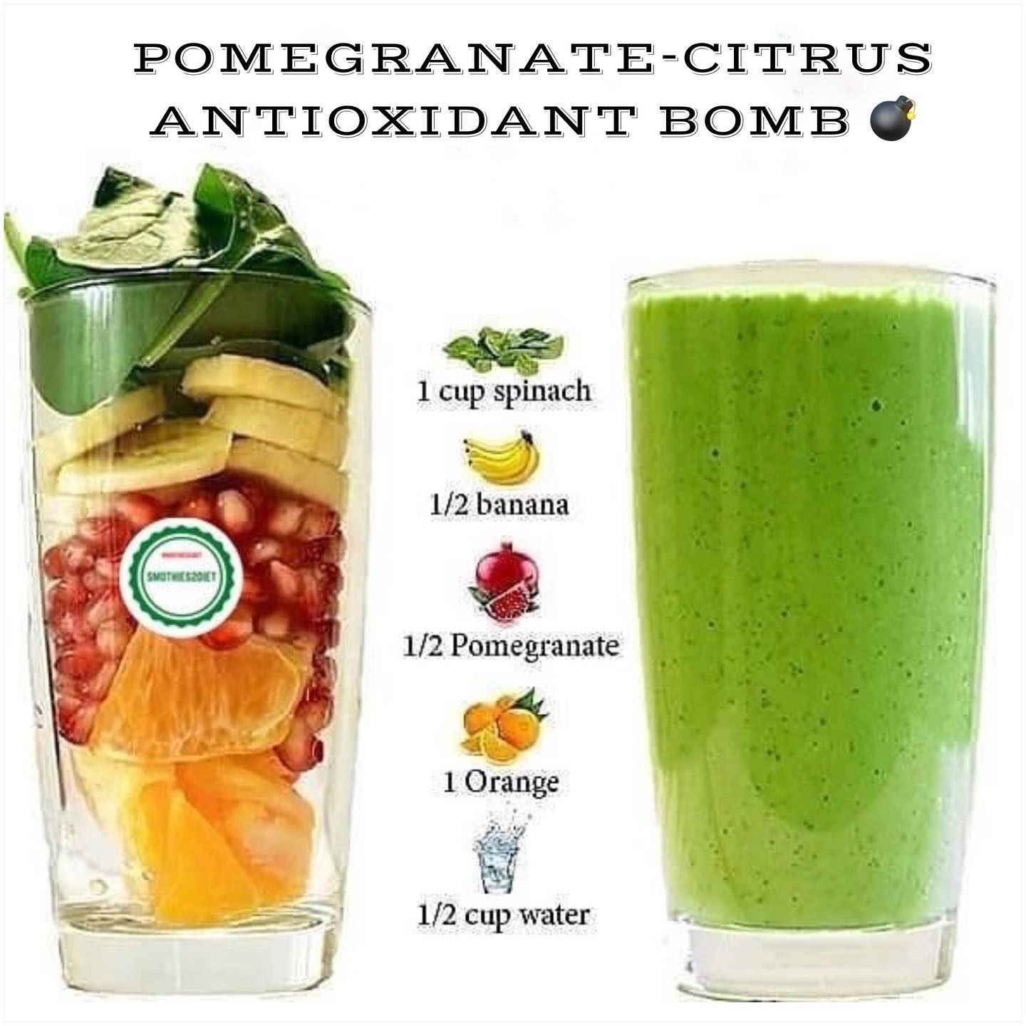 Pomegranate Citrus Antioxidant Smoothie