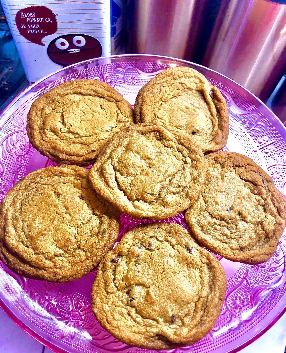 Giant Brown Sugar and Chocolate Cookies