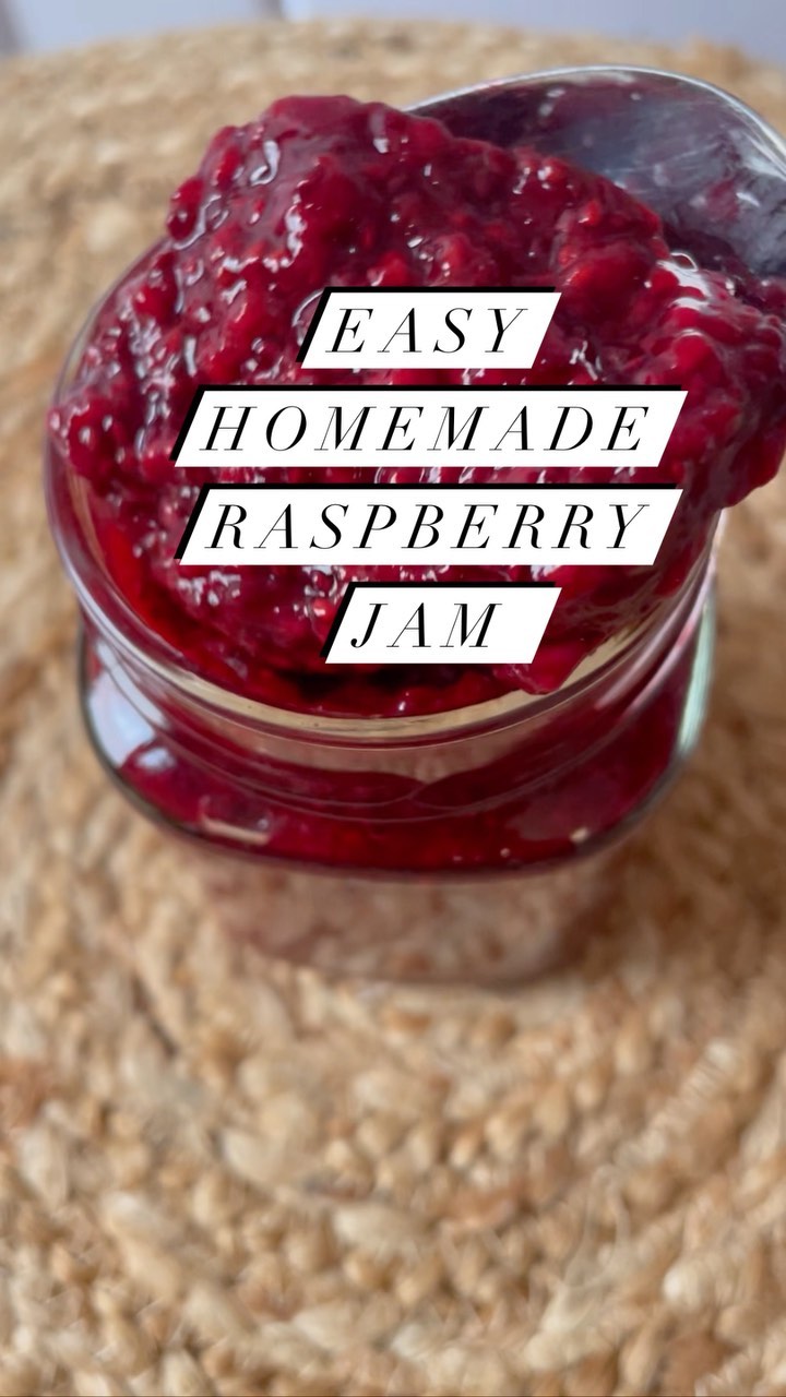 Easy Raspberry Jam with Chia Seeds