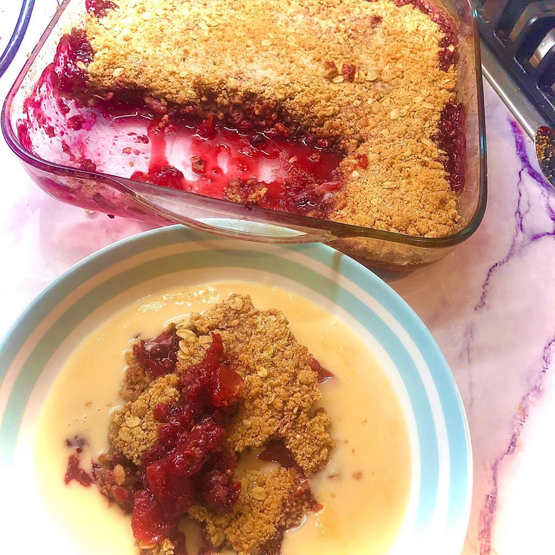 Apple and Summer Berries Crumble