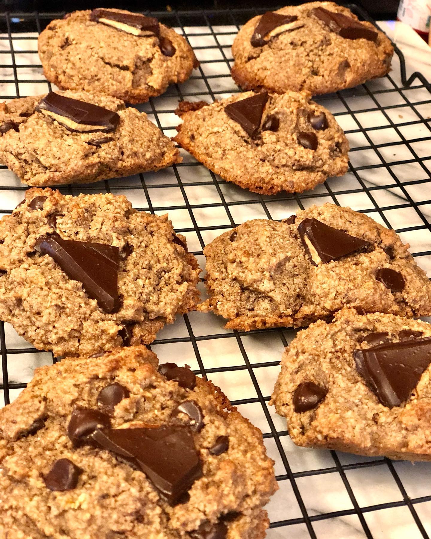 Chocolate Almond Butter Chunk Cookies
