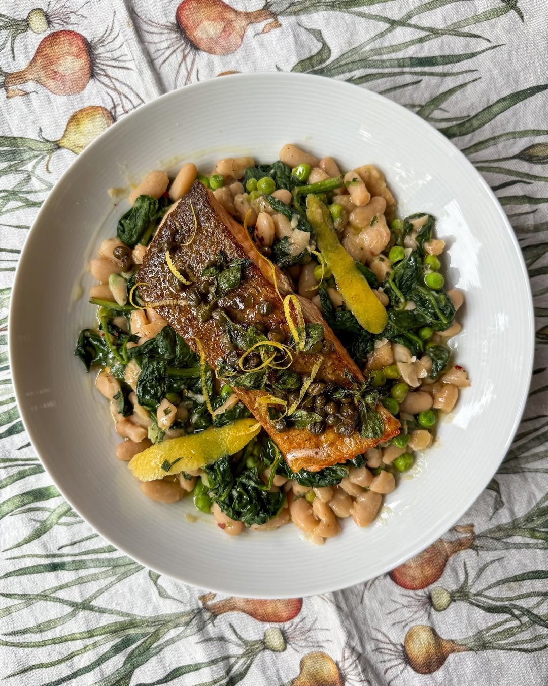 Pan-Fried Chalkstream Trout with Vegetables