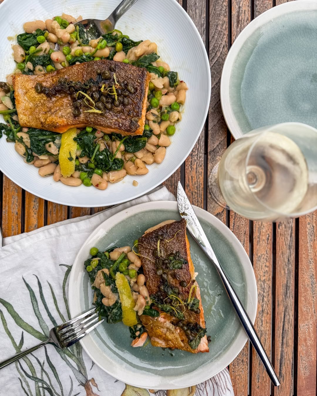 Pan-Fried Chalkstream Trout with Vegetables