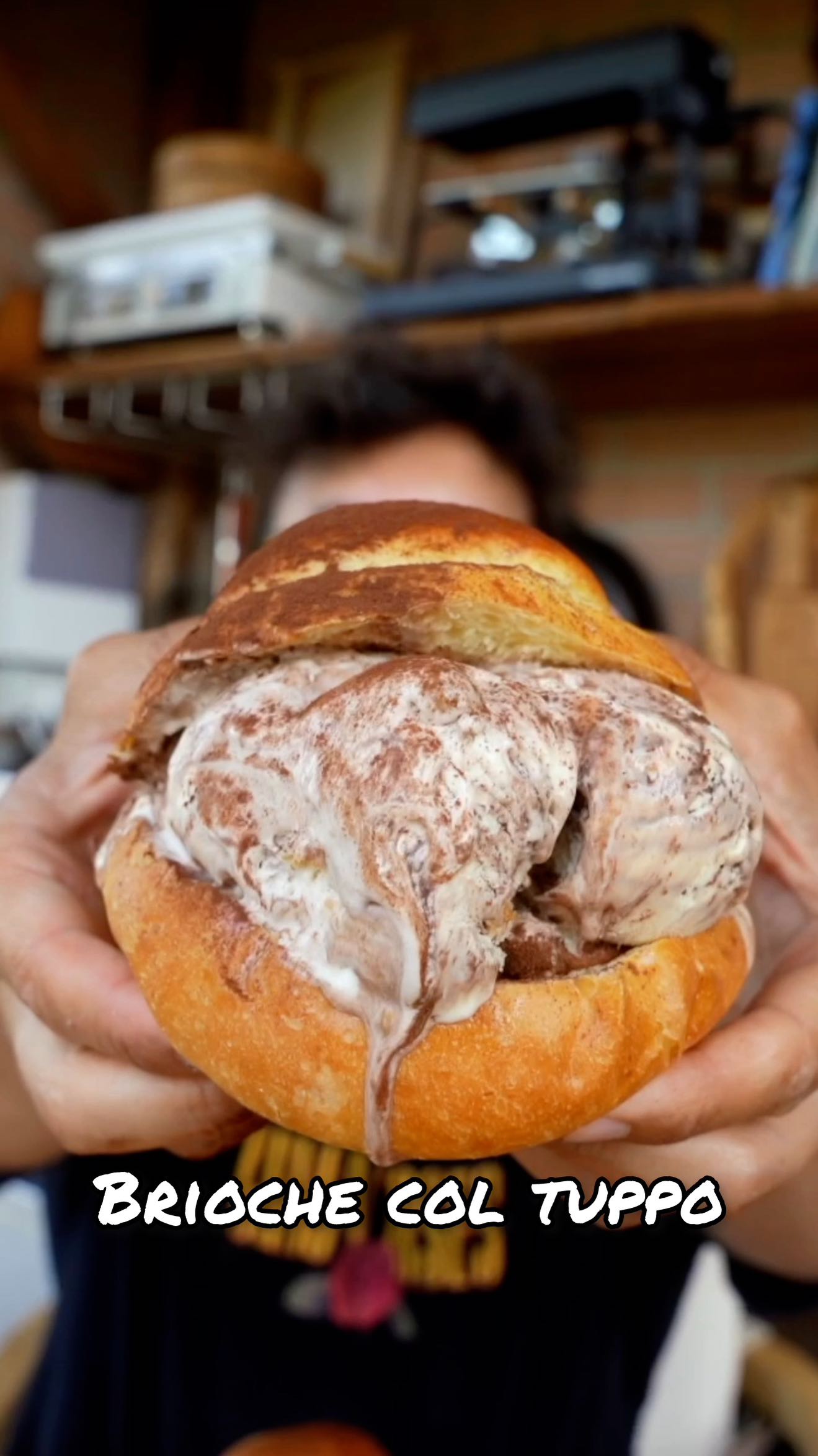 Sicilian Brioche with Tuppo and Ice Cream