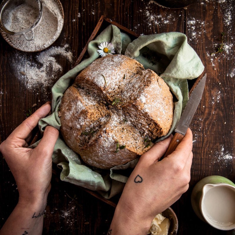 Easy Vegan Soda Bread Baking