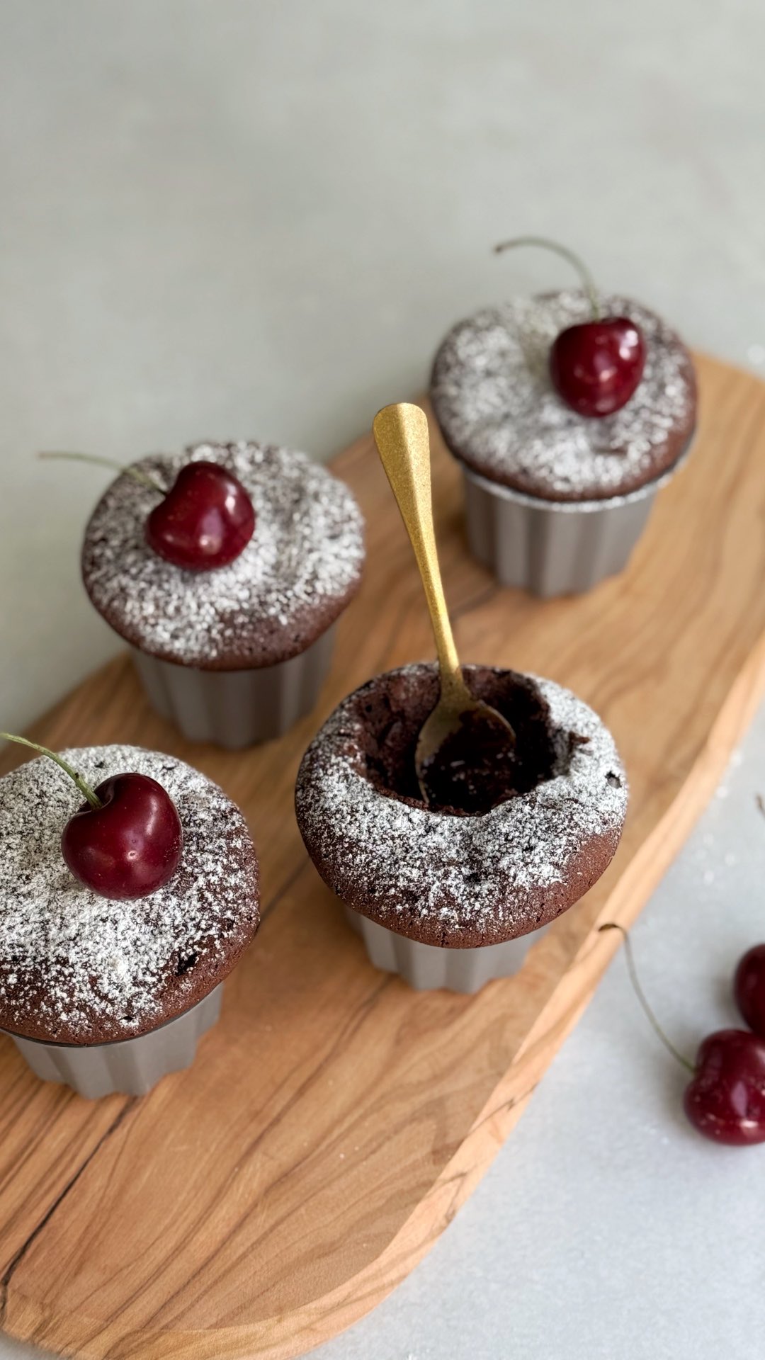 Grilled Chocolate Lava Cakes