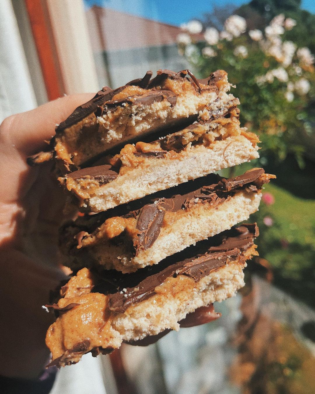 Homemade Vegan Gluten-Free Twix Squares