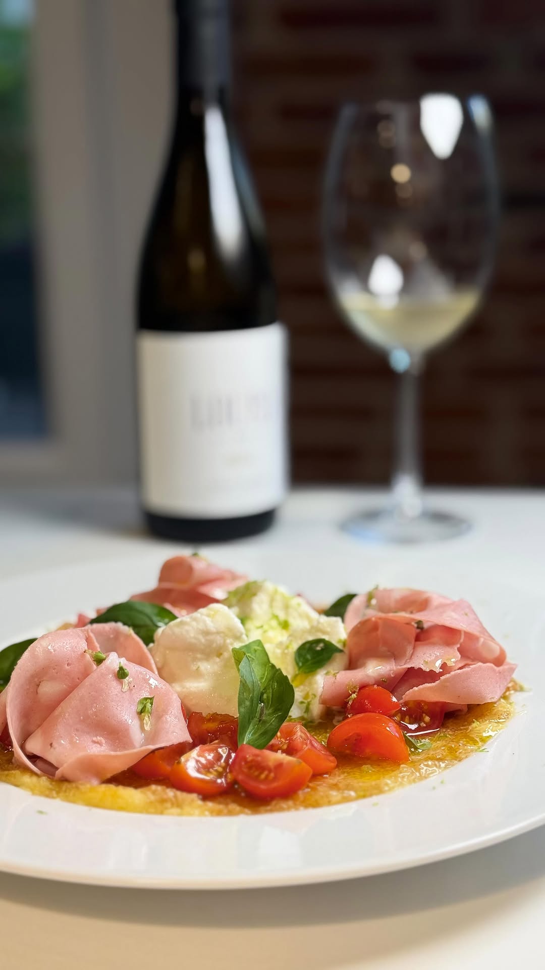 Buffalo Mozzarella and Fig Carpaccio Salad