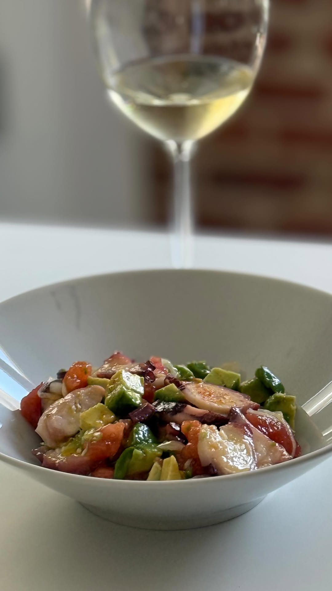 Octopus Avocado Tomato Salad