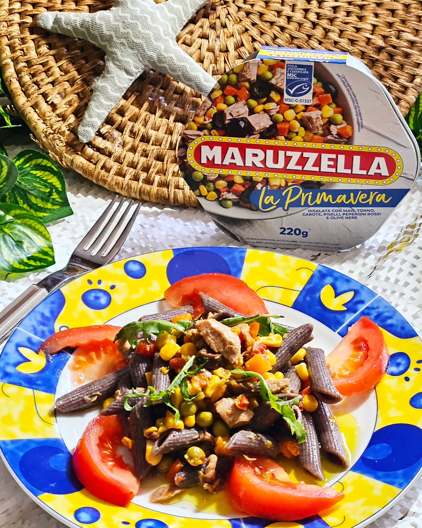 Black Rice Penne Tuna Salad