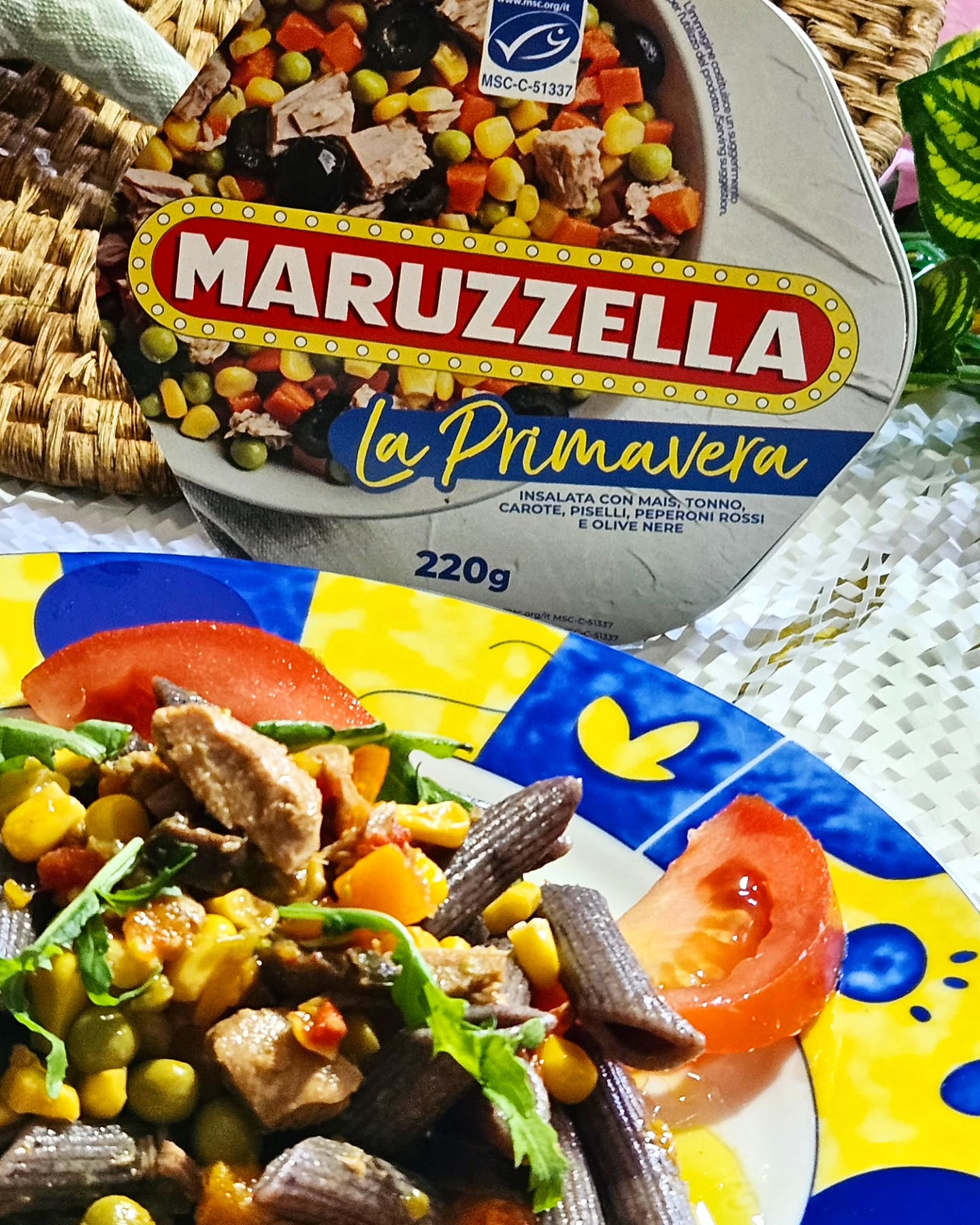 Black Rice Penne Tuna Salad