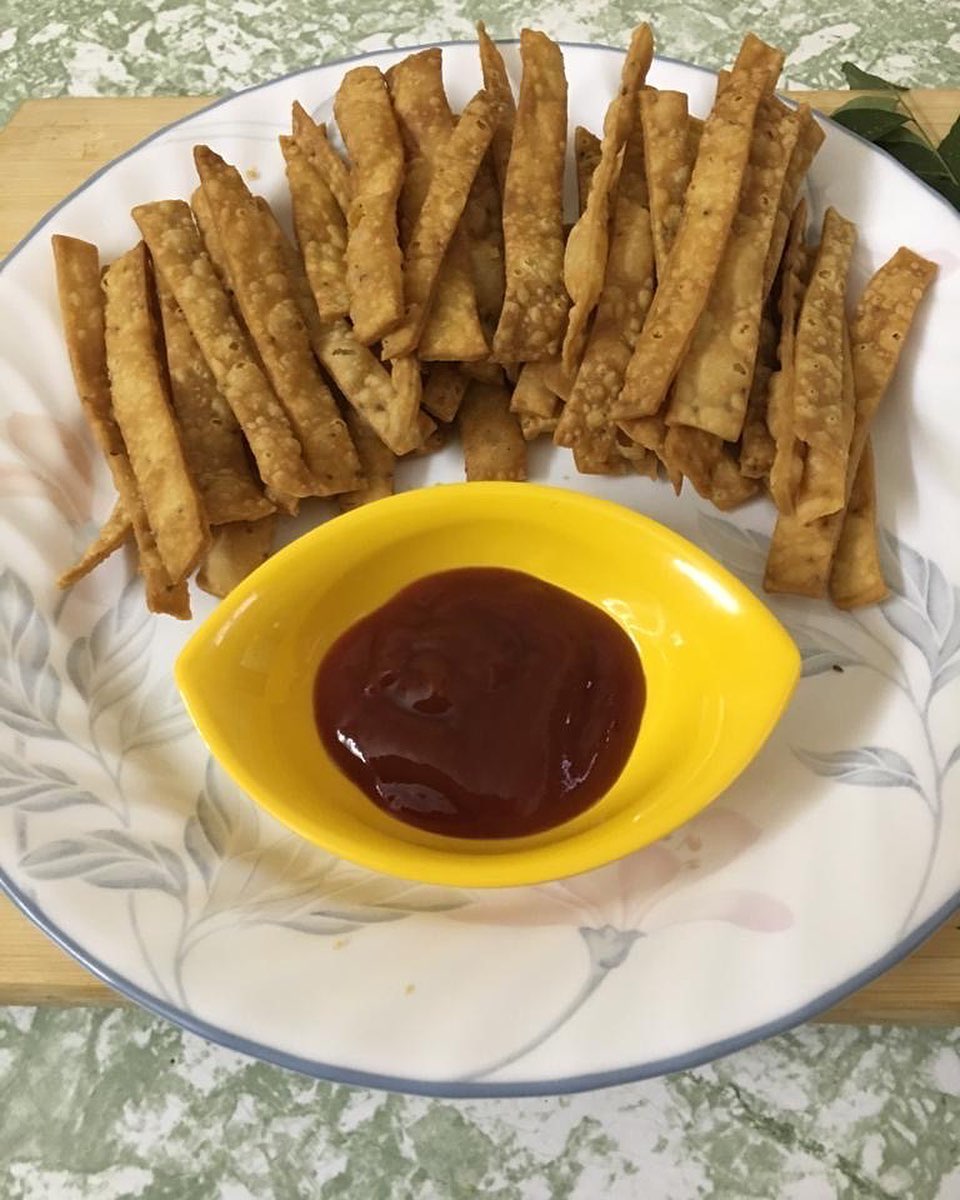 Crispy Homemade Wheat Sticks Snack Treat