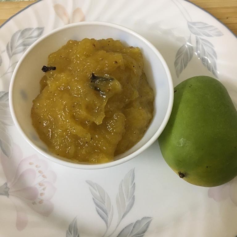 Homemade Green Mango Preserve with Spices