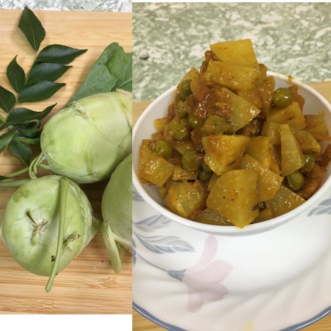 Turnip and Peas Curry
