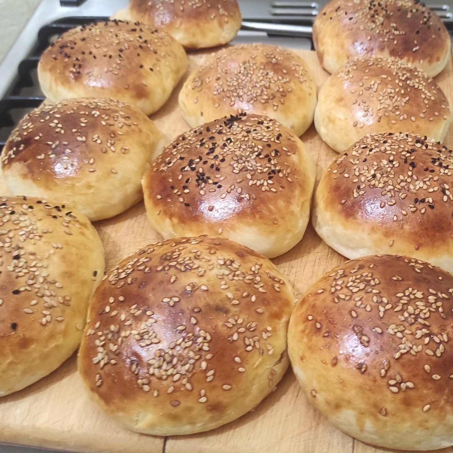 Homemade Sweet Burger Buns