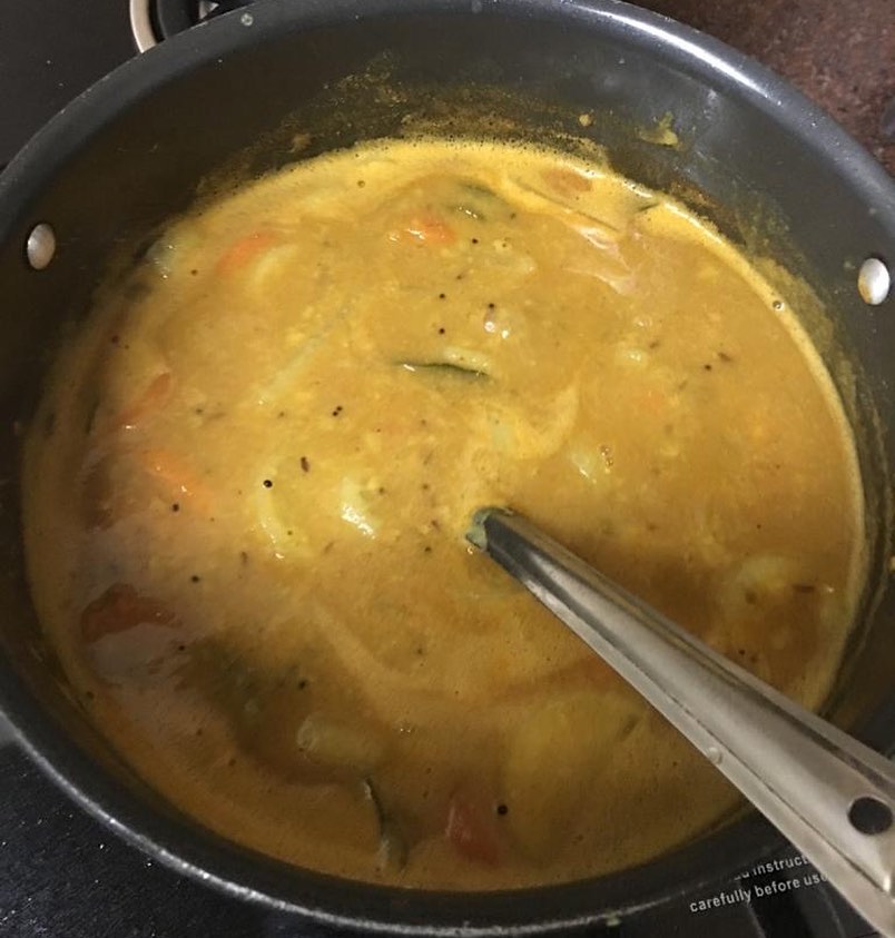 Vegetable Sambar Lentil Soup