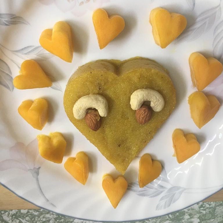 Mango Semolina Pudding