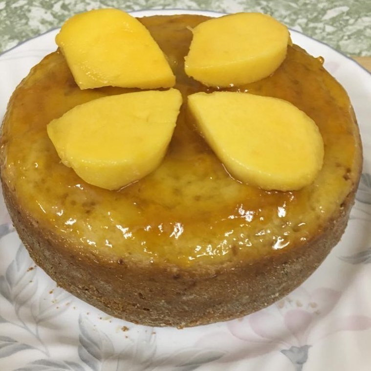 Delicious Moist Vegan Mango Cake in Cooker