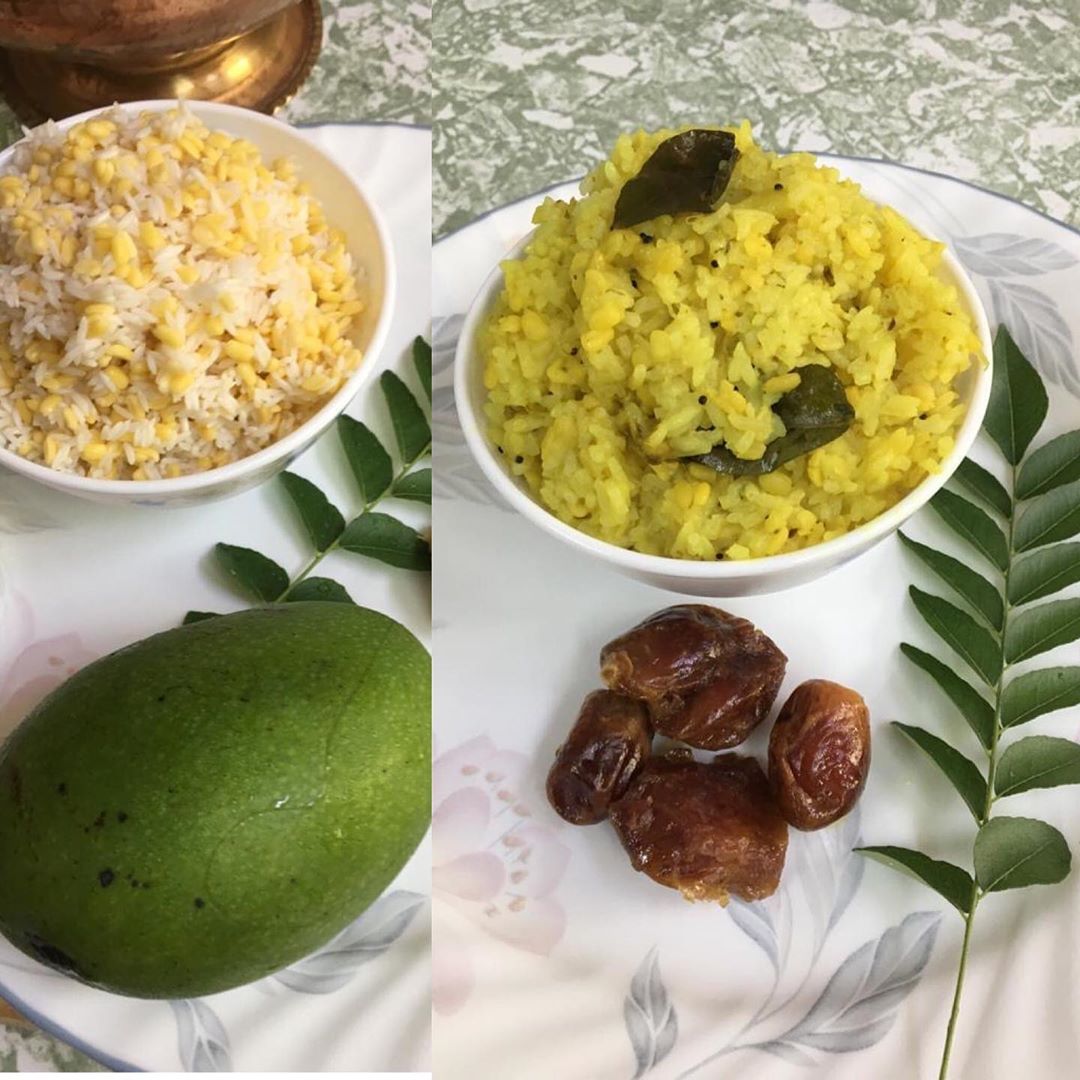 Green Mango Khichdi with Rice and Lentils