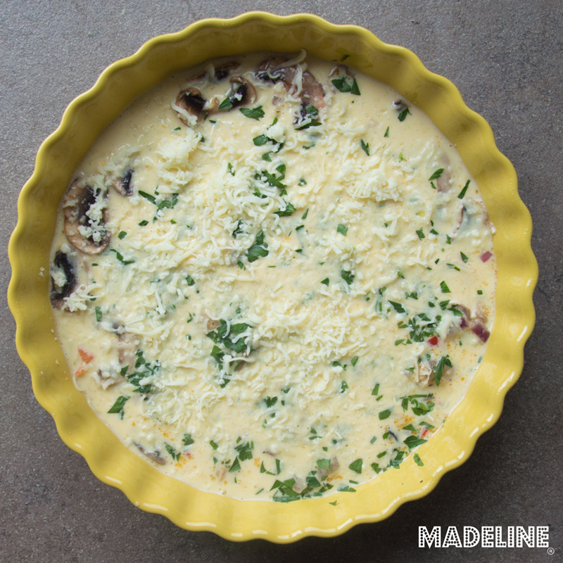 Frittata with Vegetables and Mozzarella