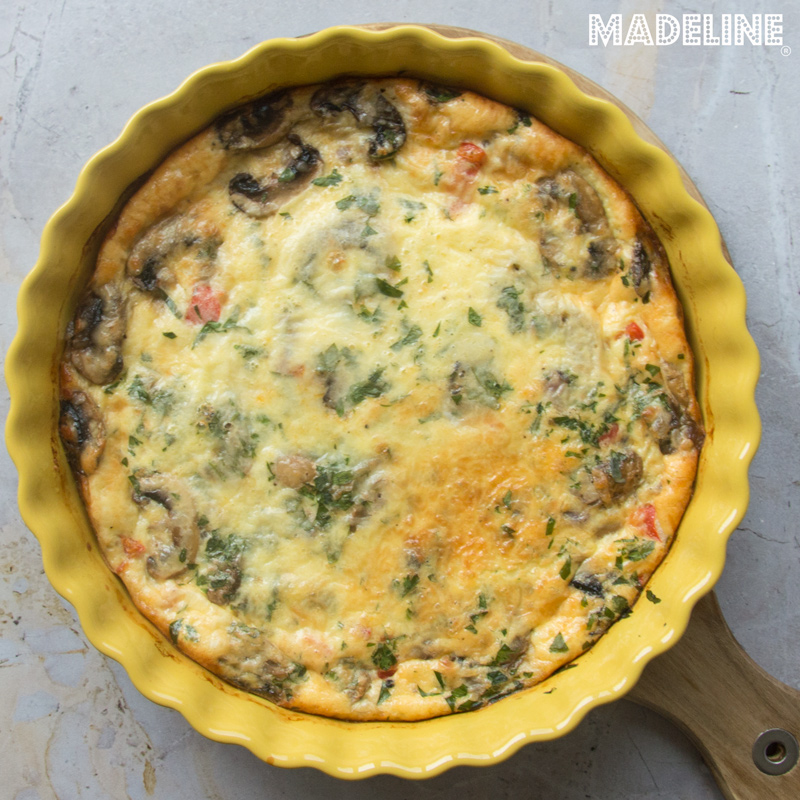 Frittata with Vegetables and Mozzarella
