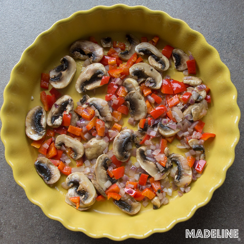Frittata with Vegetables and Mozzarella