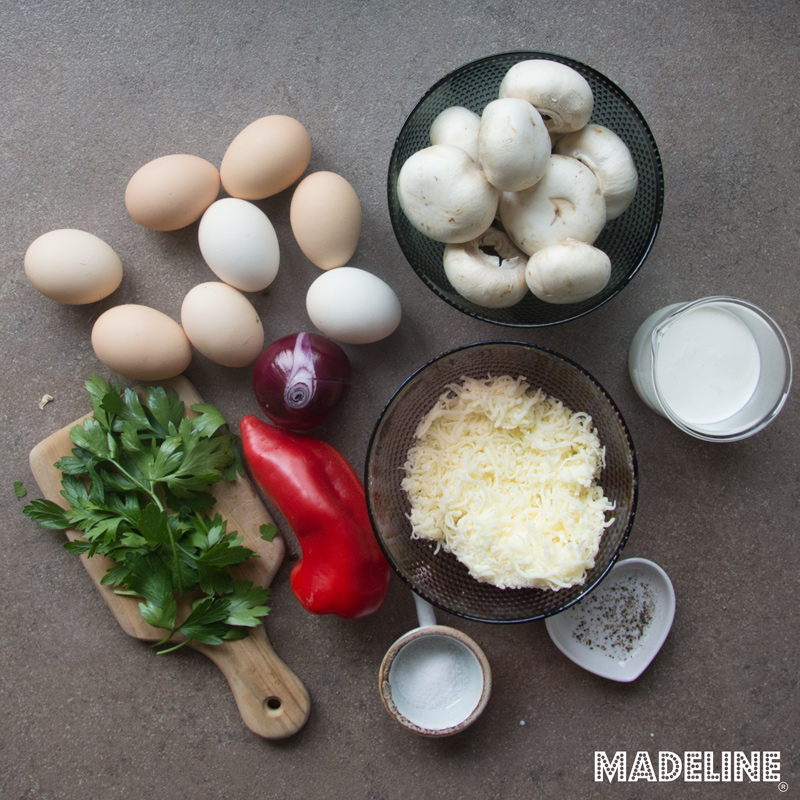 Frittata with Vegetables and Mozzarella