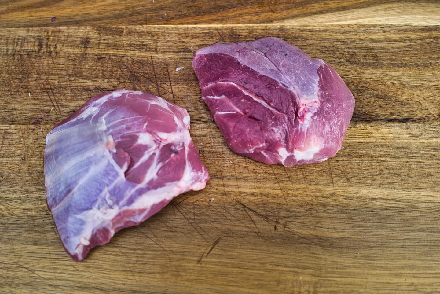 Grilled Pork Steak with Cabbage Stir-Fry