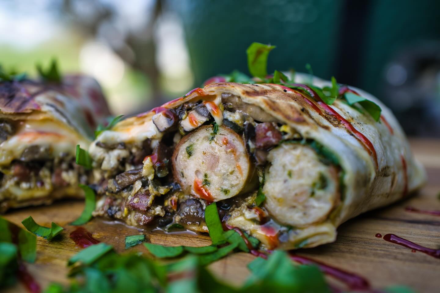 Wild Garlic Sausage Wrap