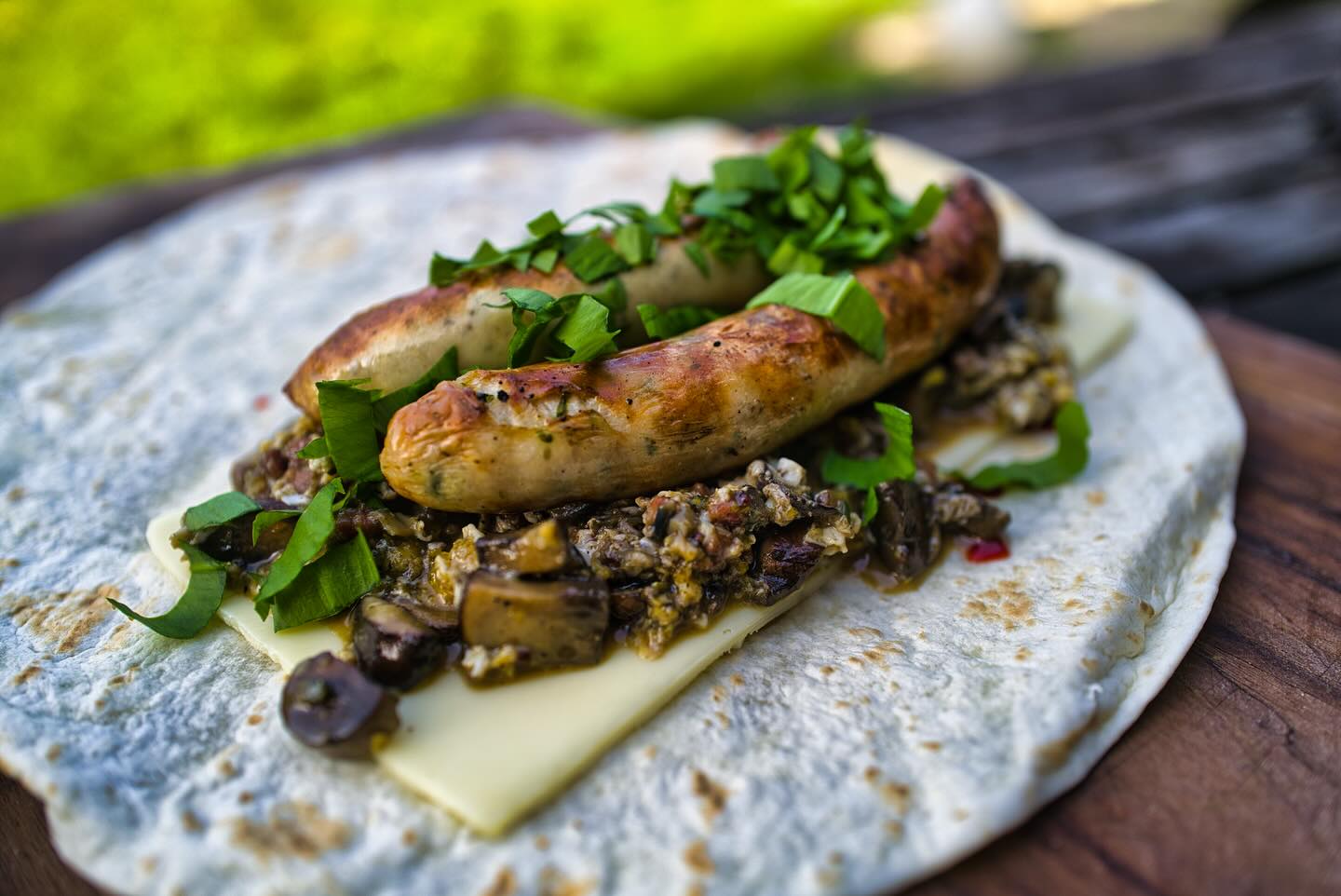 Wild Garlic Sausage Wrap