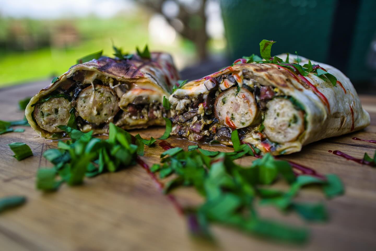 Wild Garlic Sausage Wrap
