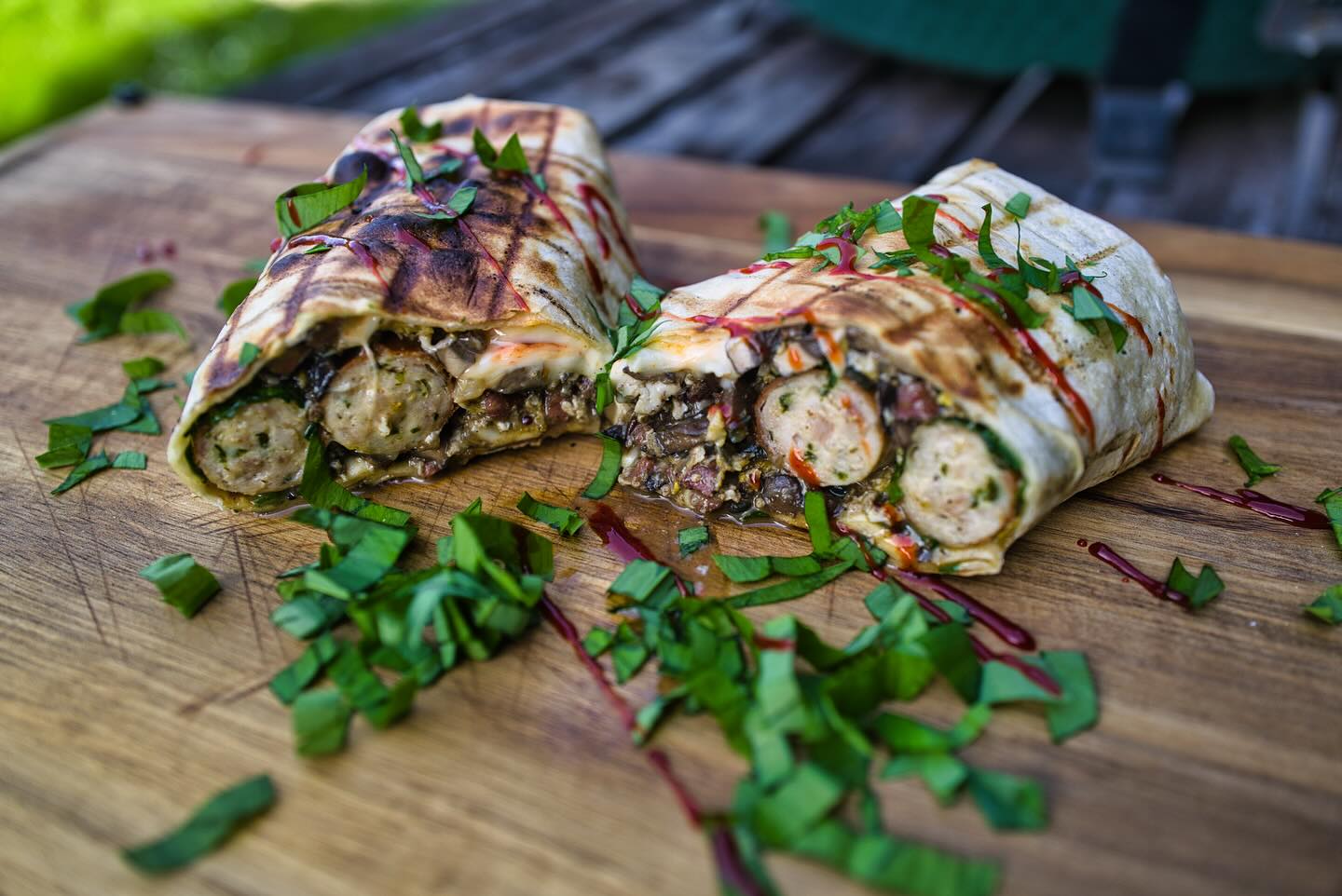 Wild Garlic Sausage Wrap