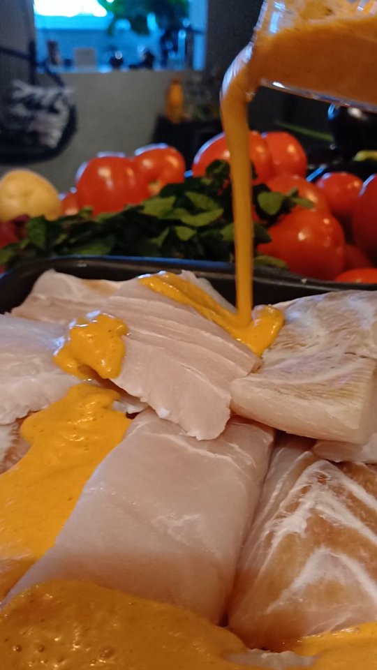Baked Fish with Herb Marinade