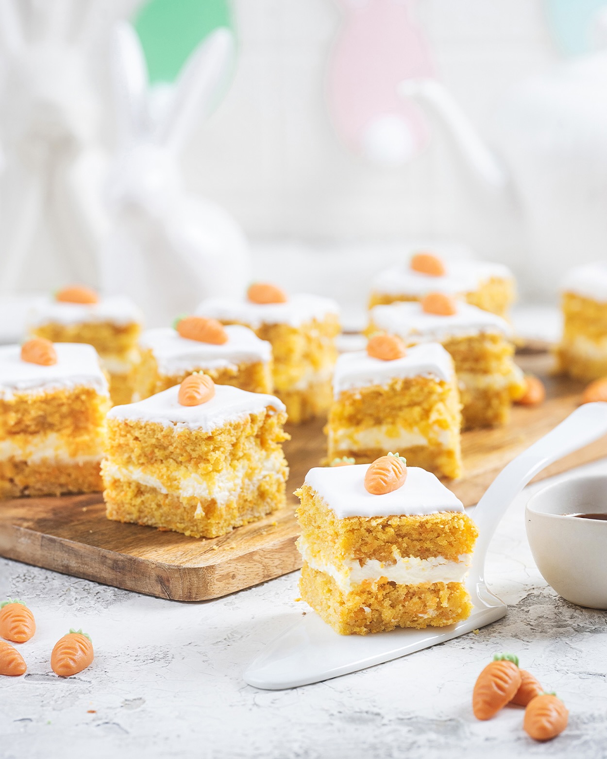 Filled Carrot Cake with Rosehip Jam