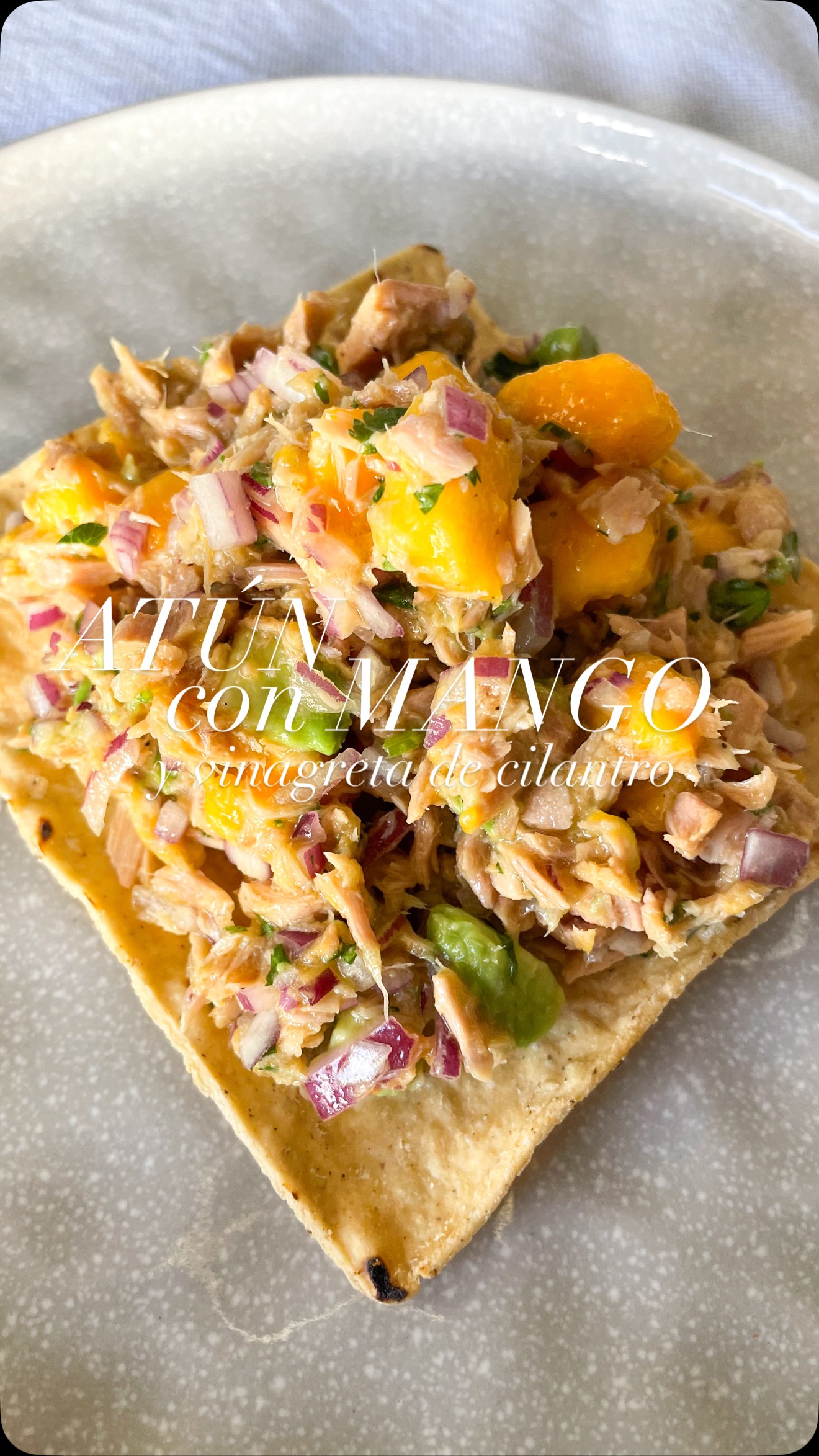 Tuna with Mango and Cilantro Vinaigrette