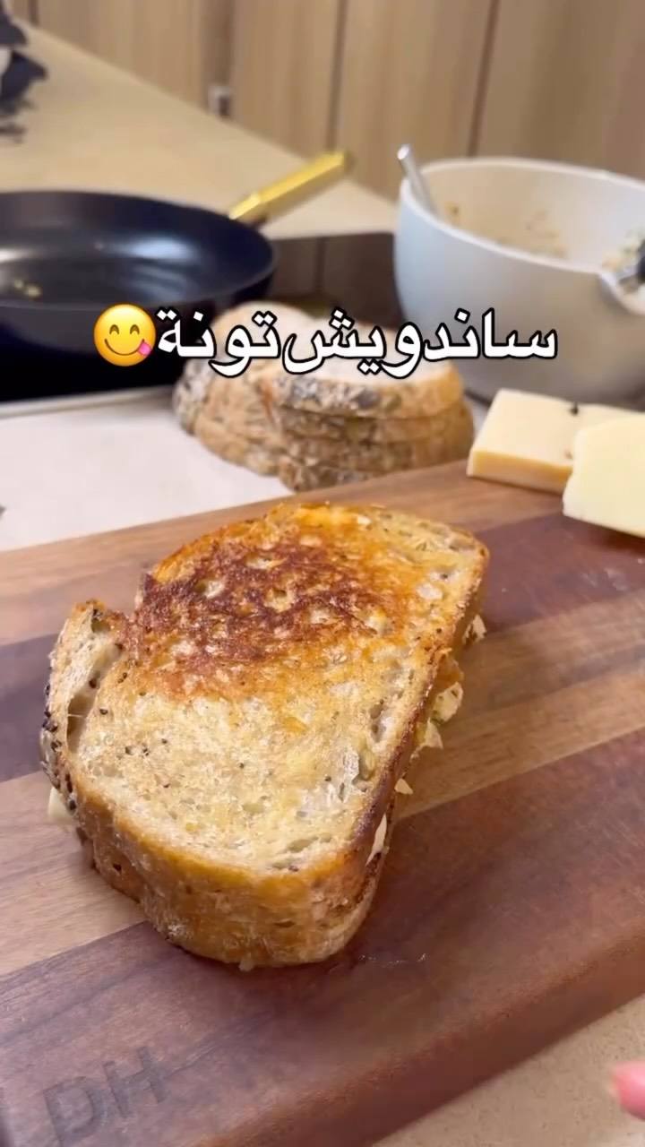 Tuna Sandwich with Vegetables and Cheese