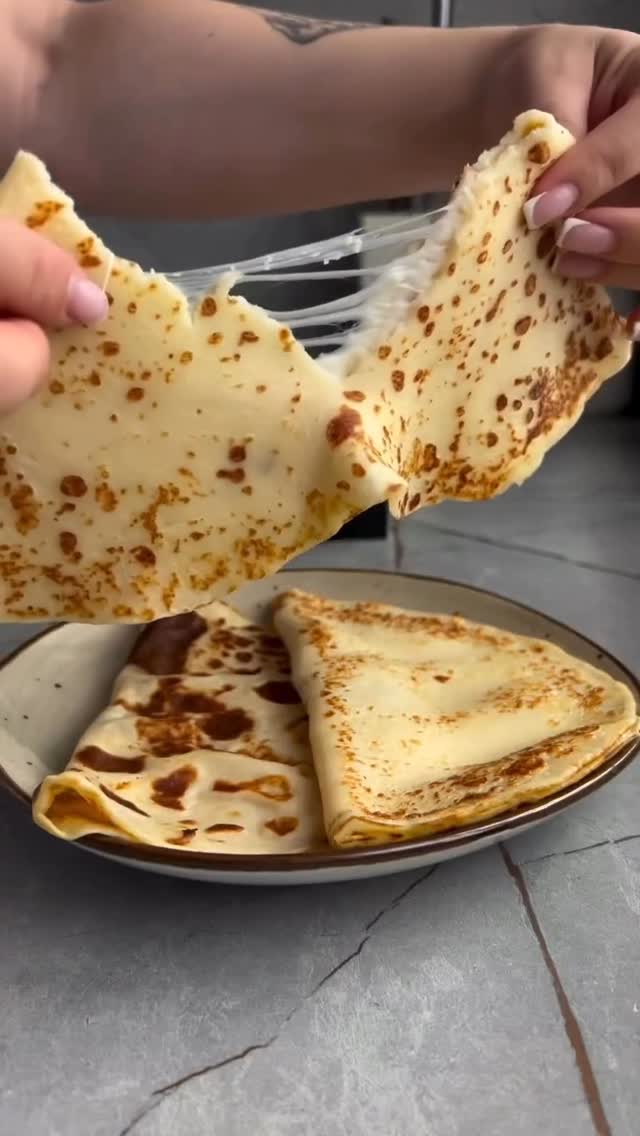 Rice Pancakes with Ham and Cheese