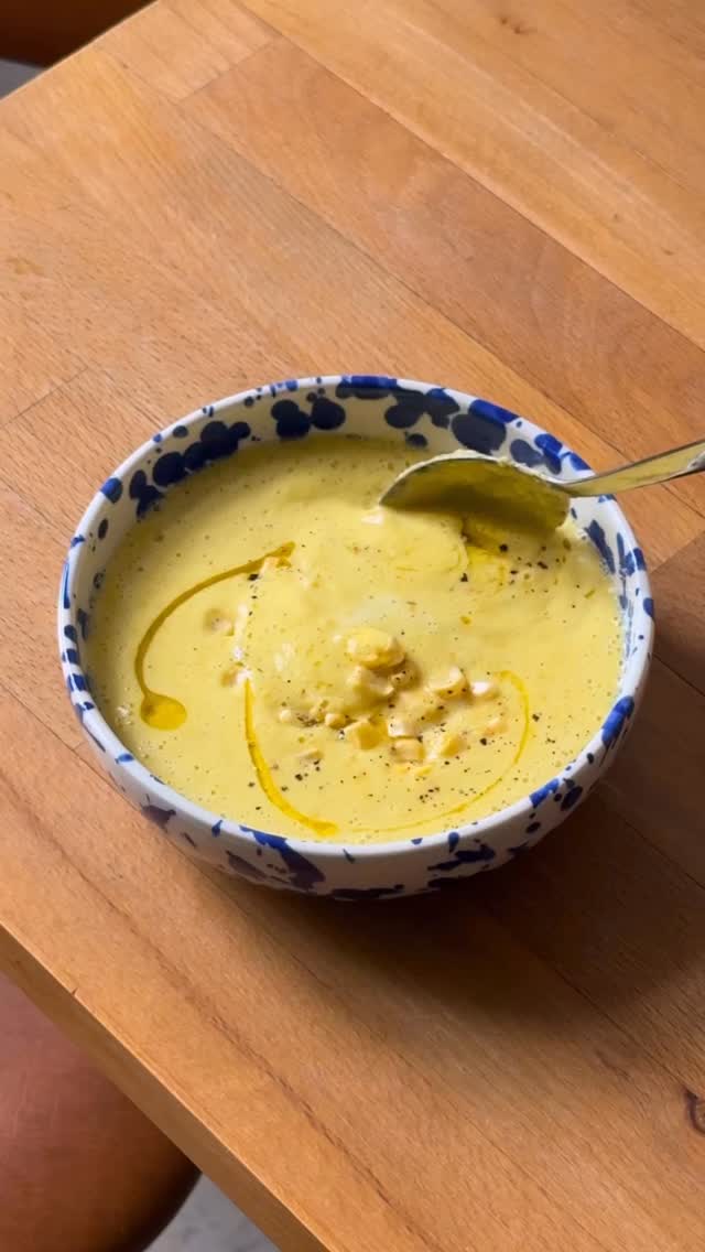 Fresh Corn Gazpacho Soup