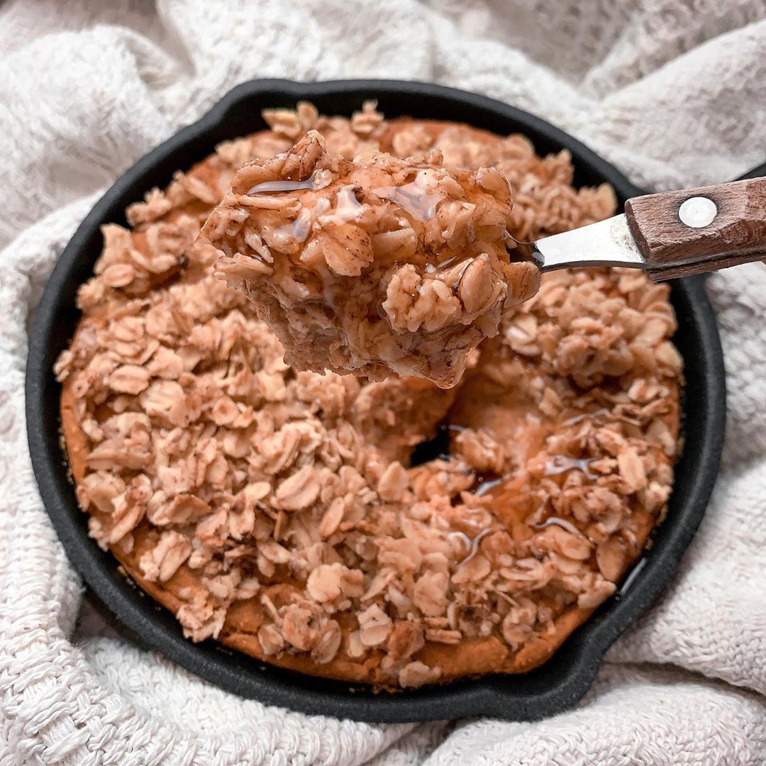 Giant Single Serve Pumpkin Strudel Protein Skillet