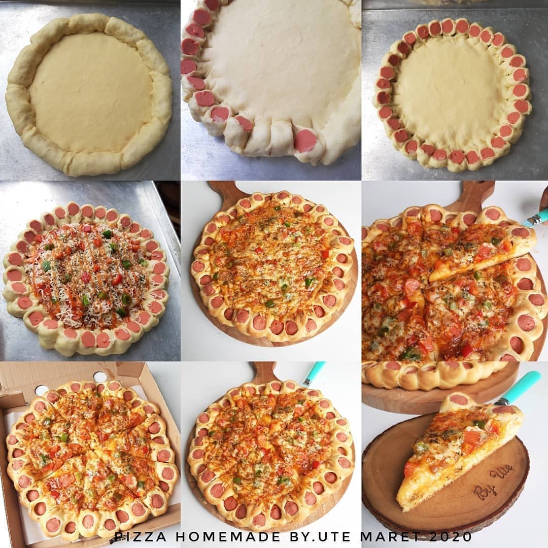 Homemade Pizza with Bolognese Sauce