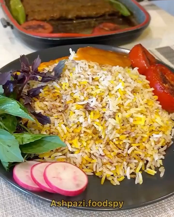 Persian Sumac Rice with Kebab