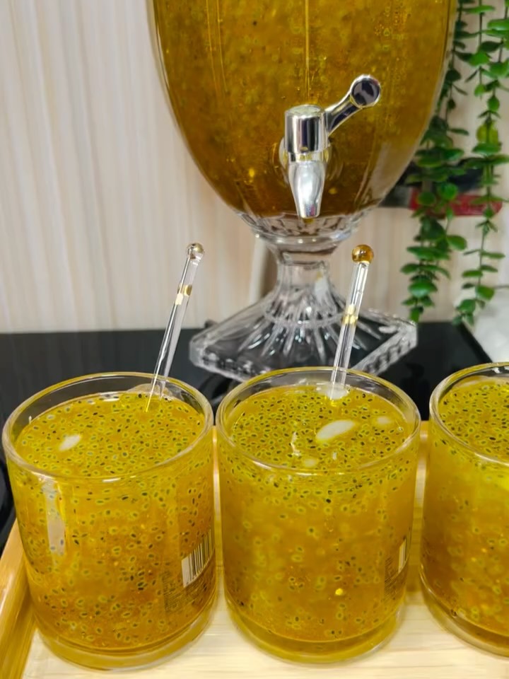 Refreshing Persian Saffron Seed Sherbet