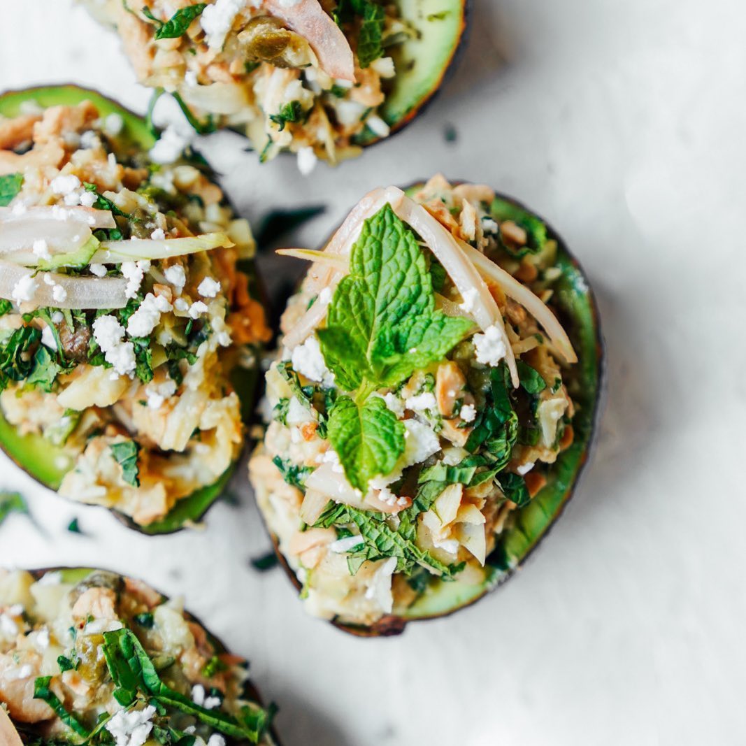 Tuna Cups with Vegan Parmesan and Artichokes